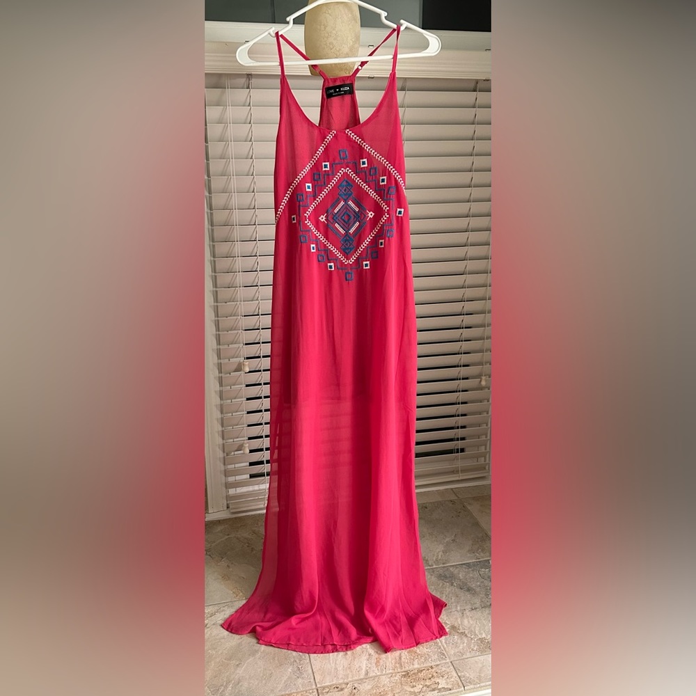 LOVE KUZO Small Bright Pink Sundress NWT